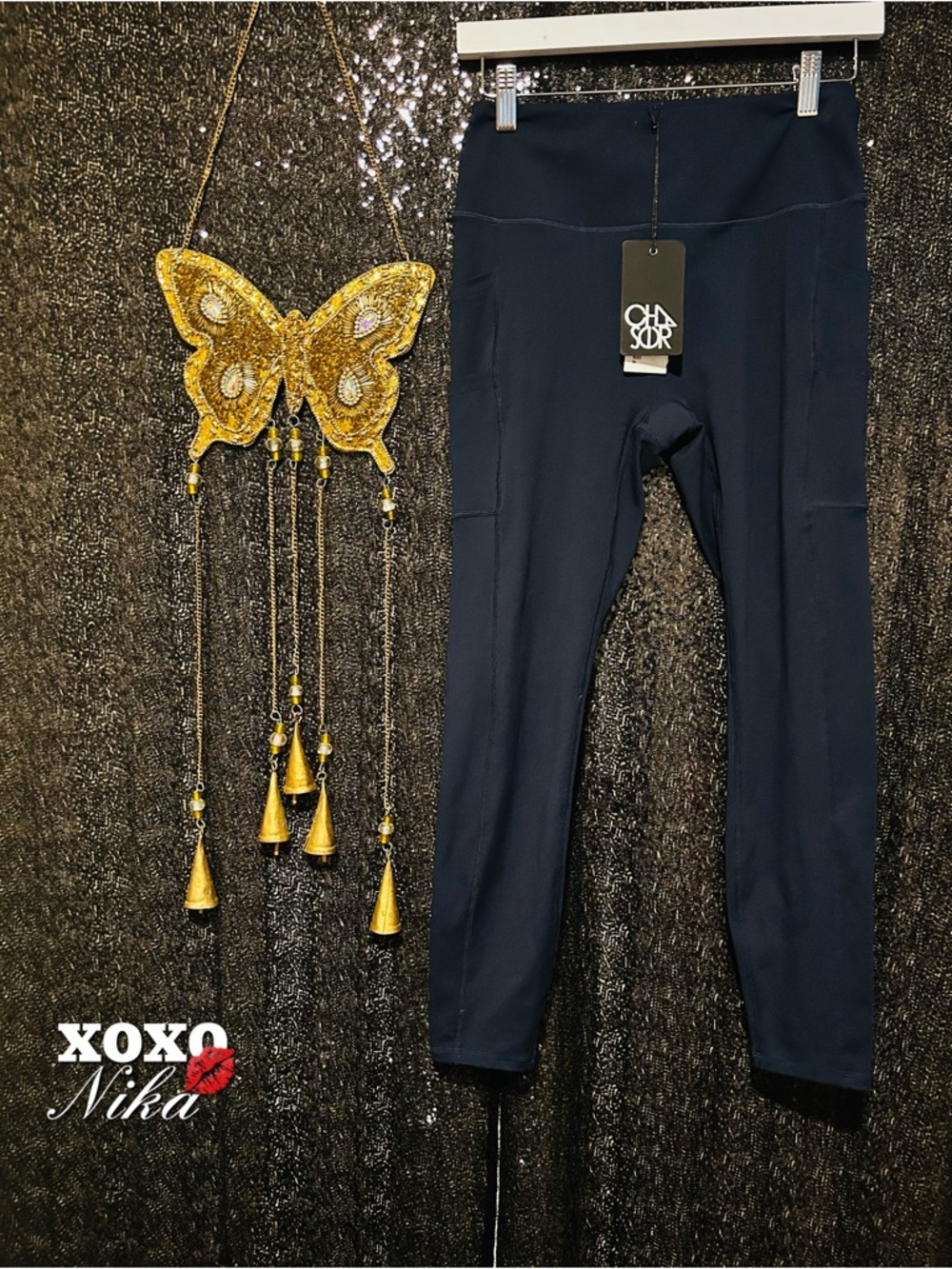 Chaser High-Waist Leggings with Side Pockets - Size Medium